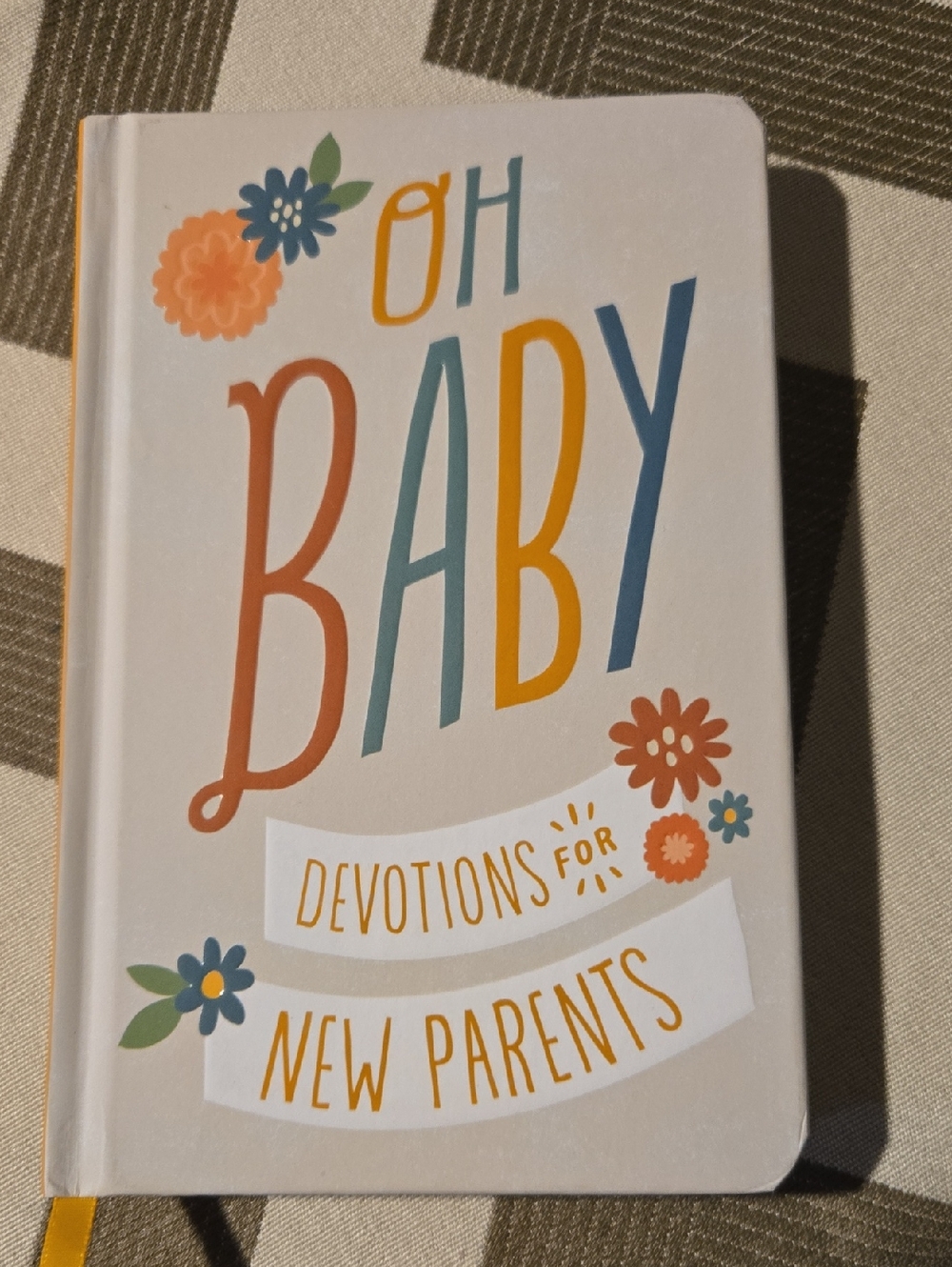 Oh Baby Devotions for New Parents - White Floral Coffee Table Book